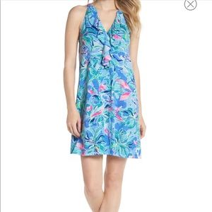 Lilly Pulitzer shay ruffle halter dress
